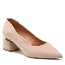 R.Polański Zapatos hasta el tobillo R.Polański 1477 Cappuccino Zamsz