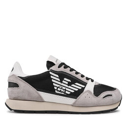 

Снікерcи Emporio Armani X4X537 XM678 Q444 Plast/Of.Wht/Blk/Pla, Чорний