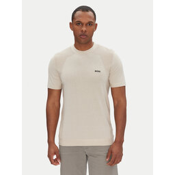 BOSS BOSS Póló Momentum 50520683 Bézs Regular Fit