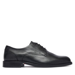 Tommy Hilfiger Oxford Schuhe Tommy Hilfiger Corporate Dressy Lth FM0FM06023 Schwarz