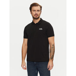 KARL LAGERFELD KARL LAGERFELD Polo 745088 551235 Μαύρο Regular Fit