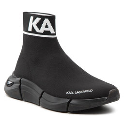 KARL LAGERFELD Сникърси KARL LAGERFELD KL63242 Black Knit Textile/Mono