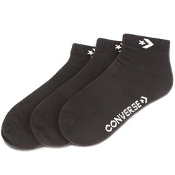 Converse Комплект 3 чифта къси чорапи унисекс Converse E746B-3020 Черен