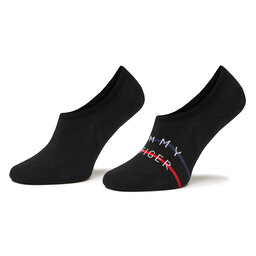 Tommy Hilfiger 2 pares de calcetines tobilleros para hombre Tommy Hilfiger 701222189 Black 039