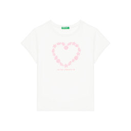United Colors Of Benetton United Colors Of Benetton T-Shirt 3JERG10J3 Weiß Regular Fit