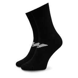 

Набір 2 пар високих чоловічих шкарпеток Emporio Armani 303222 4R300 00020 Nero, Чорний