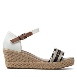 

Еспадрильї Tommy Hilfiger Corporate Webbing Low Wedge FW0FW06293 Ecru YBL, Бежевий