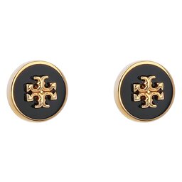 Tory Burch Обици Tory Burch Kira 90547 Tory Gold / Black