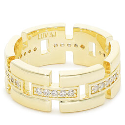 Luv AJ Pierścionek Luv AJ Rossi Cigar Ring FW22-R-RCR-G Złoty