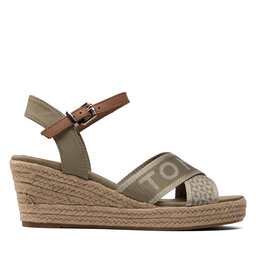 

Еспадрильї Tommy Hilfiger Tommy Webbing Low Wedge Sandal FW0FW06297 Woodridge GXR, Зелений