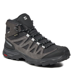 Salomon Chaussures de trekking Salomon X Ward Leather Mid GORE-TEX L47181900 Ebony/Phantom/Black