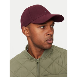 Tommy Hilfiger Czapka z daszkiem Tommy Hilfiger Flag AM0AM13008 Bordowy