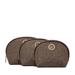 Beverly Hills Polo Club Kosmetiktaschen-Set Beverly Hills Polo Club CWBEO-BHPC-U1-002-AW26 (3-PACK) Braun