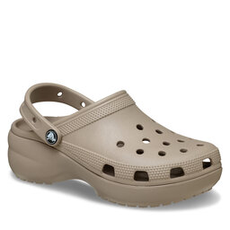 Crocs Klapki Crocs Classic Platform Clog 206750 Beżowy
