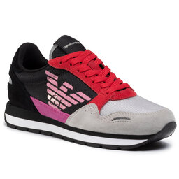 Emporio Armani Sportcipő Emporio Armani X3X058 XL481 N115 Pla/Red/Blk/Sil/Bk/S