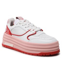 LOVE MOSCHINO Sneakersy LOVE MOSCHINO JA15426G1GIAO10C Mix Bia/Ros/Rosso