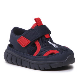 Polo Ralph Lauren Sandály Polo Ralph Lauren Barnes Sandal RF104032 Navy Mesh/PU Nubuck w/ White PP