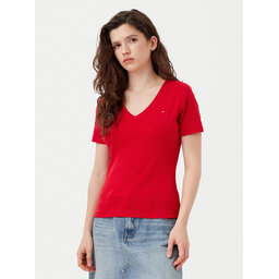 Tommy Hilfiger Tommy Hilfiger T-Shirt New Cody WW0WW40584 Rot Slim Fit