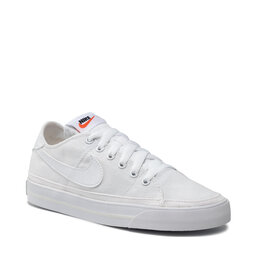 Nike Παπούτσια Nike Court Legacy Cnvs CZ0294 100 White/White/Summit White