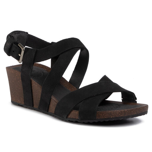 Sandalen Teva Mahonia Wedge Cross Strap 1106860 Schwarz eschuhe