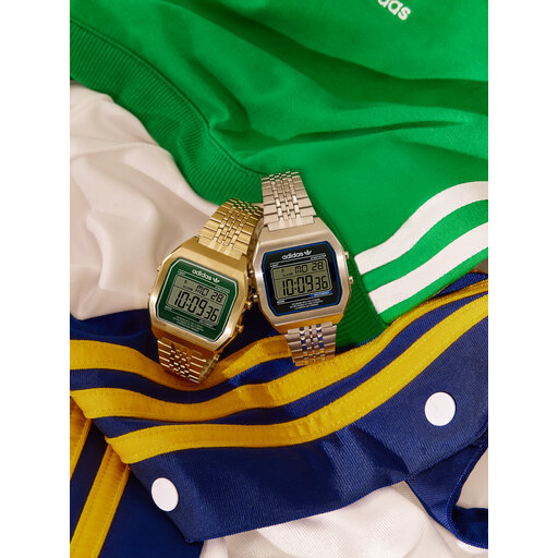 Adidas gold digital watch clearance