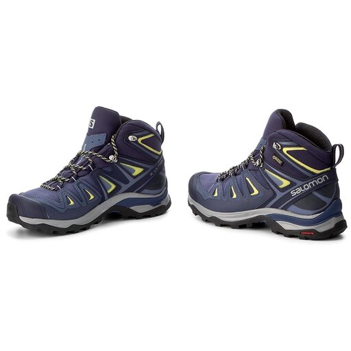 Chaussures de trekking Salomon X Ultra 3 Mid Gtx W GORE TEX 398691 22 V0 Bleu marine