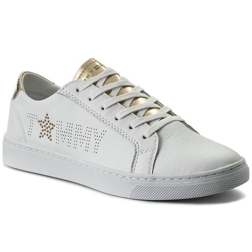 Tommy star cheap metallic sneaker