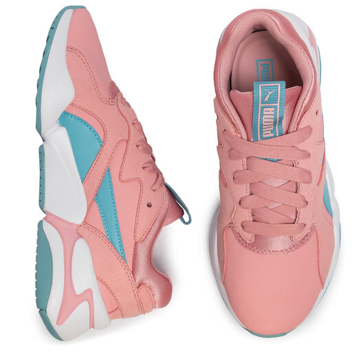 c Puma Nova Core Sl Jr 370129 01 Bridal Rose Milky Blue