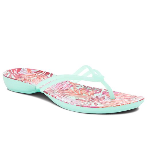 abky Crocs Isabella Graphic Flip W 204196 New Mint Tropical