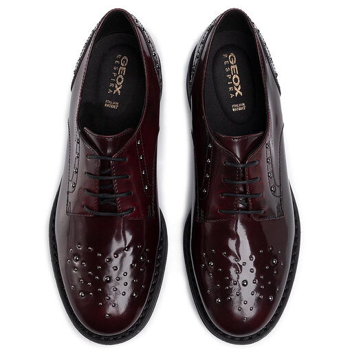 Richelieus Derbies Geox D Adrya A D949TA 00038 C7005 Bordeaux chaussures