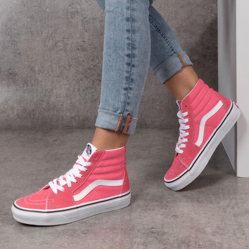 Laisvalaikio batai Vans Sk8-Hi VN0A38GEGY71 Strawberry Pink/Truewhite •  Www.eavalyne.lt