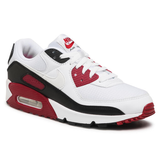 Schuhe Nike Air Max 90 White/White New Maroon/Black | eschuhe.de