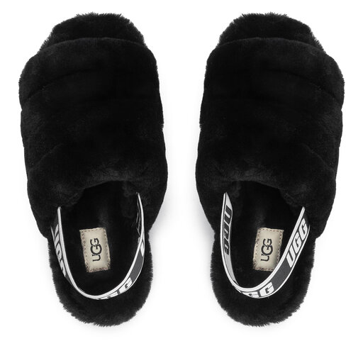 Тапочки Ugg W Fluff Yeah Slide 1095119 Чорний | evzuttya.com.ua