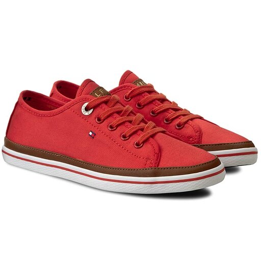 Sneakers aus Stoff Tommy Hilfiger Kesha 6D FW56820798 Rot eschuhe