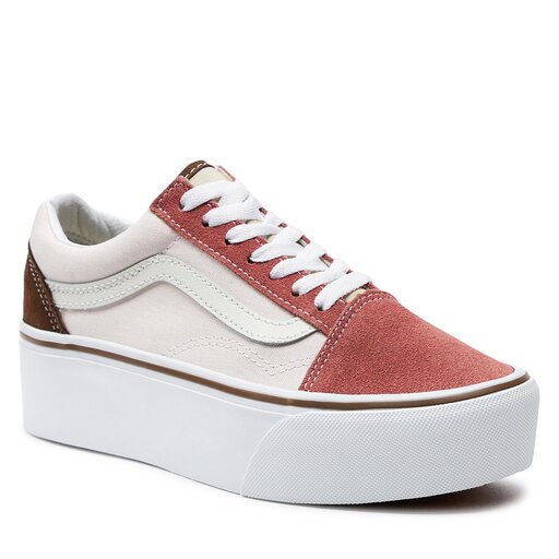 Multi colored old skool vans top