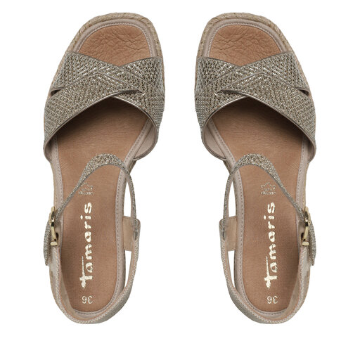 Tamaris deals espadrilles gold