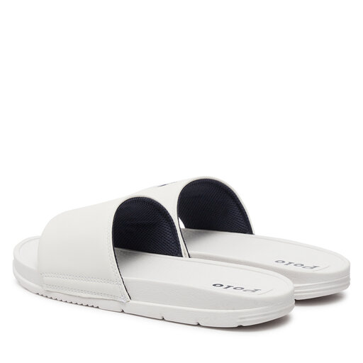 Mules sandales de bain Polo Ralph Lauren Fairview RL00865100 Blanc