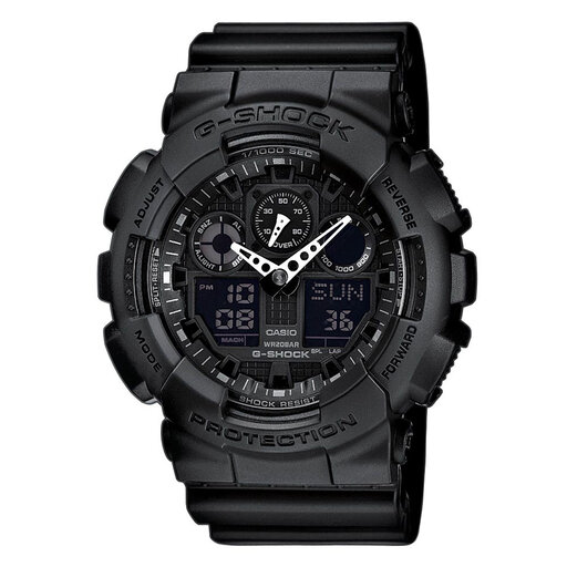 Montre G-Shock GA-100-1A1ER Black/Black | chaussures.fr