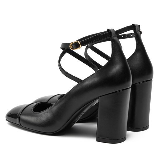 Czółenka Stuart Weitzman Eden Strap 85 SK085 Czarny | eobuwie.com.pl