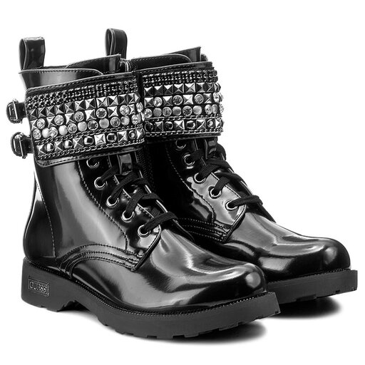 Botki Guess Nina FLINA3 ELE10 Czarny eobuwie .pl