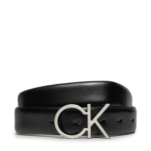 Ceinture femme Calvin Klein Re Lock Ck Logo Belt 30Mm K60K610157 Noir chaussures