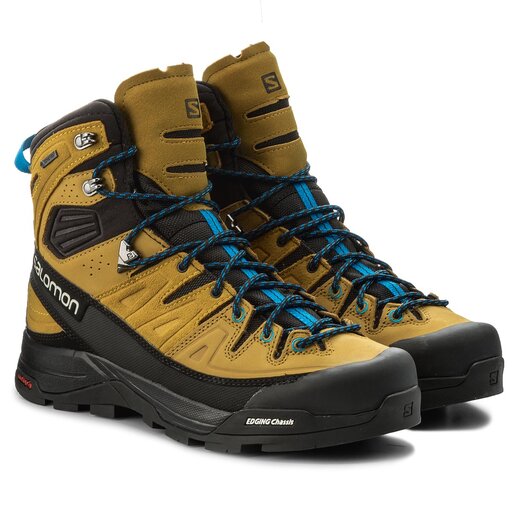 Botas de monta a Salomon X Alp High Ltr Gtx GORE TEX 400137 29 Black Honey Indigo Buntig