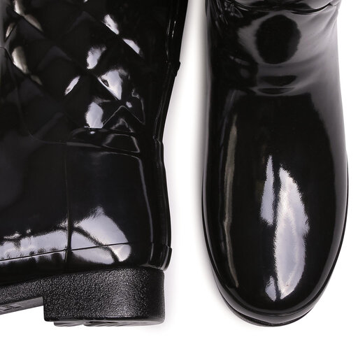 Gummistiefel Hunter Refined Gloss Quilt Short WFS1029RGL Black