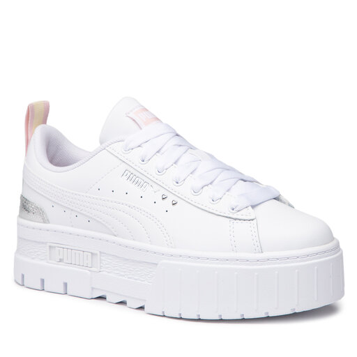 Sneakersy Puma Mayze Shiny Jr 384794 01 Biały | eobuwie.com.pl