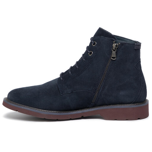 Boots Geox U Garret B U94L9B 00022 C4335 Navy Bordeaux chaussures