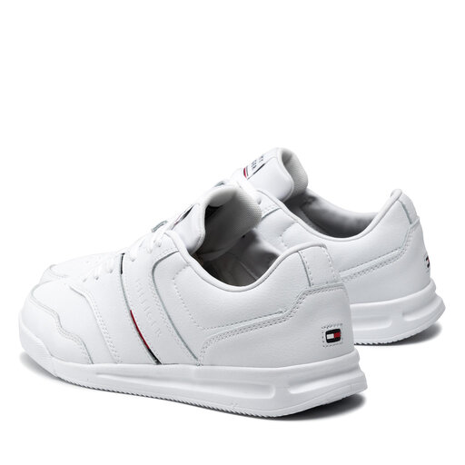 Sportcipő Tommy Hilfiger Lightweight Sneaker Lea Stripe FM0FM03729 White  YBR | ecipo.hu