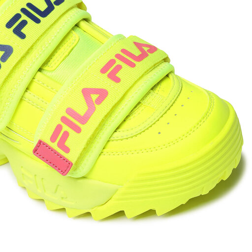 yellow filas with straps