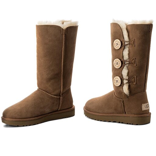 Botas de nieve Ugg W Bailey Button Triplet II 1016227 Marrón