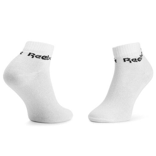 Σετ 3 ζευγάρια κοντές κάλτσες unisex Reebok Act Core Ankle Sock 3p FL5228  White/Black/Mgreyh • Www.epapoutsia.gr