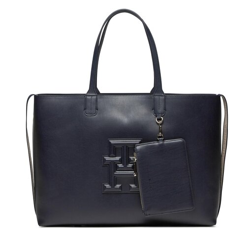 Bolso Tommy Hilfiger Iconic Tommy Tote AW0AW15687 Azul marino zapatos.es